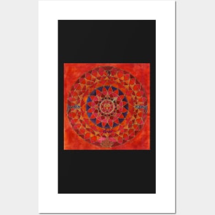 Aries free-hand mandala - Renate van NIjen Posters and Art